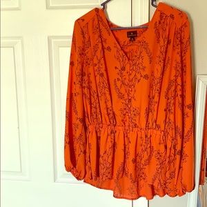 Xl burnt orange dress top